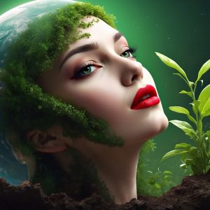 ai generated, woman, earth