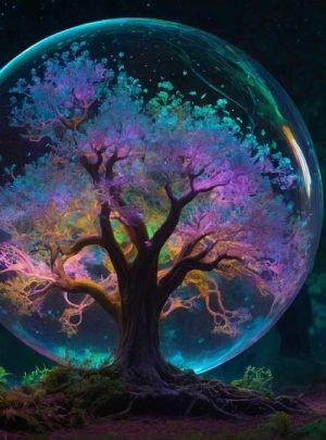 tree, life, sphere