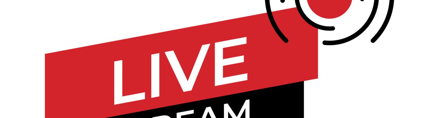 live stream symbol icon online stream sign flat simple design illustration vector 2998487745
